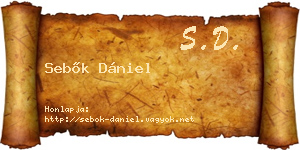 Sebők Dániel névjegykártya